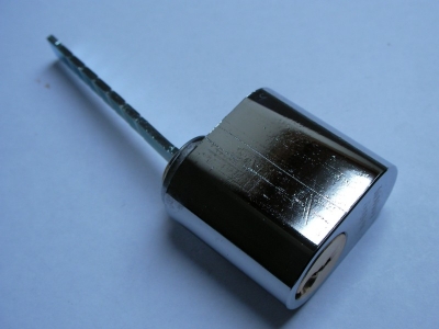 Trioving AYA9/PC outer lock cylinder, polished chrome finish.