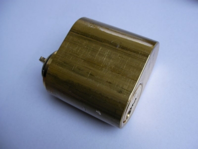 Trioving 5537-SB outer lock cylinder, satin brass finish.