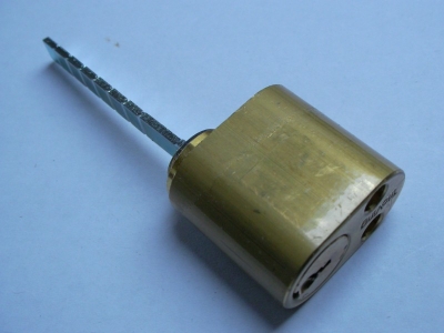 Trioving AYA8/SB inner lock cylinder, satin brass finish.
