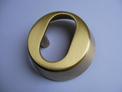 Trioving 5968 18 mm satin brass external escutcheon