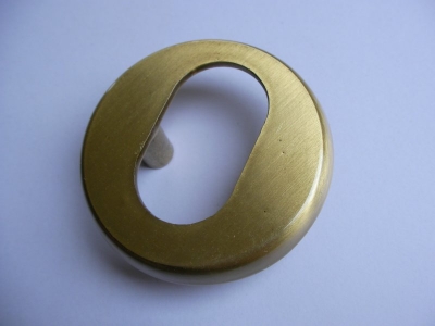 Trioving 5968 6 mm satin brass external escutcheon