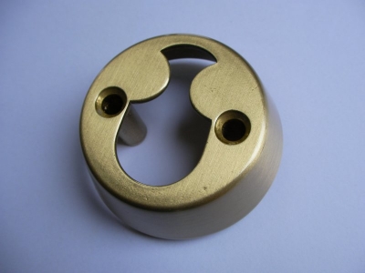 Trioving 5969 18 mm satin brass internal escutcheon