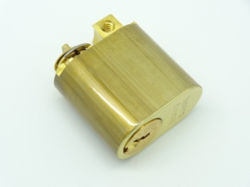 Trioving 5520/SB lock cylinder, satin brass finish