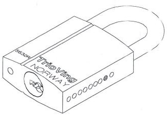 trioving padlock 5632R