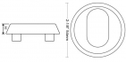 TV53CRE external rose dimensions