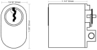 TV53C cylinder dimensions